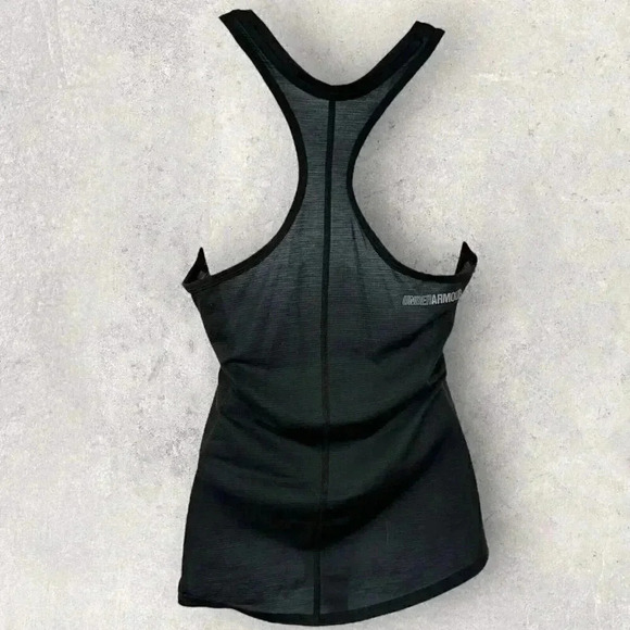 Women's Under Armour running razor back size S black athletic tank - Picture 6 of 10